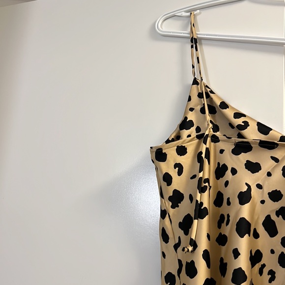 Simons Leopard Draped Neck Dress - Picture 4 of 4